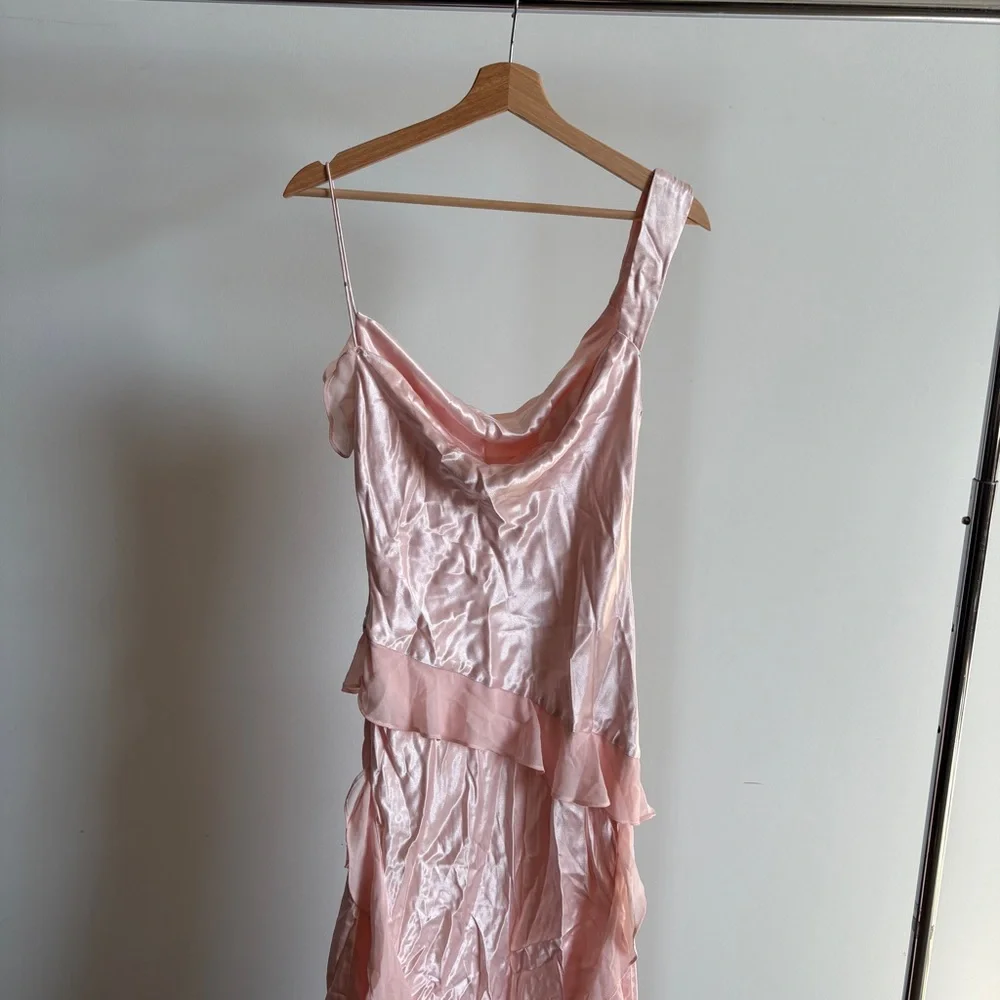 NWT Baby Pink For Love And Lemons “Sawyer” Midi Dress Sz 4 - Picture 8 of 14